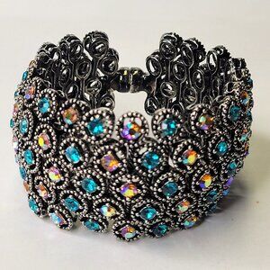 Multicolored Blue Crystal Stone Bracelet